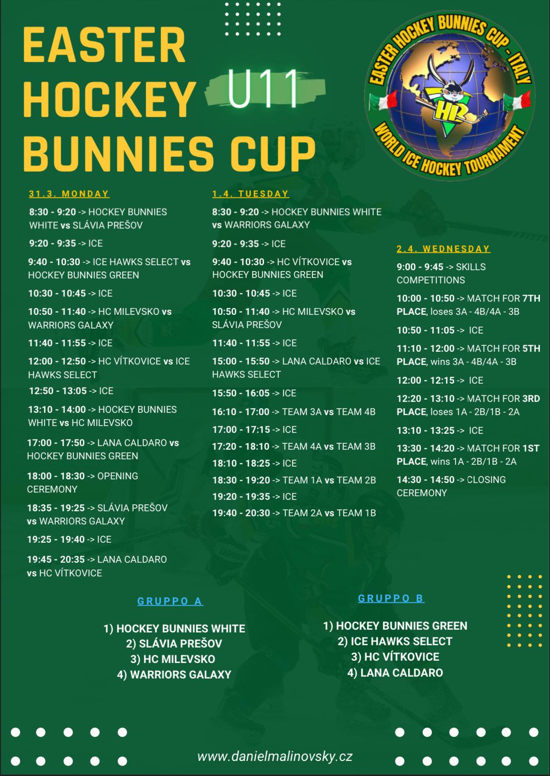 Easter Hockey Bunnies Cup Logo